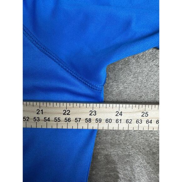 Mens Nike Dri Fit Shirt LARGE Blue Short Sleeves Athletic Graphic Print - Picture 6 of 7